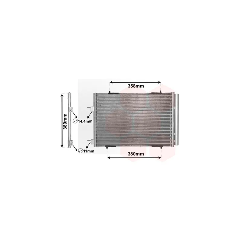 Condenseur, climatisation VAN WEZEL 09005272