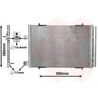 Condenseur, climatisation VAN WEZEL 09005274
