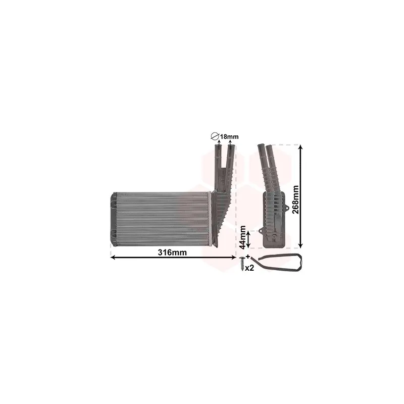 Système de chauffage VAN WEZEL 09006313