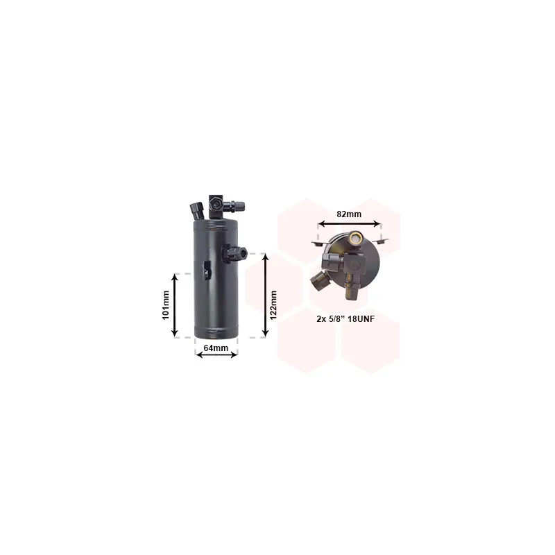 Filtre déshydratant, climatisation VAN WEZEL 0900D202
