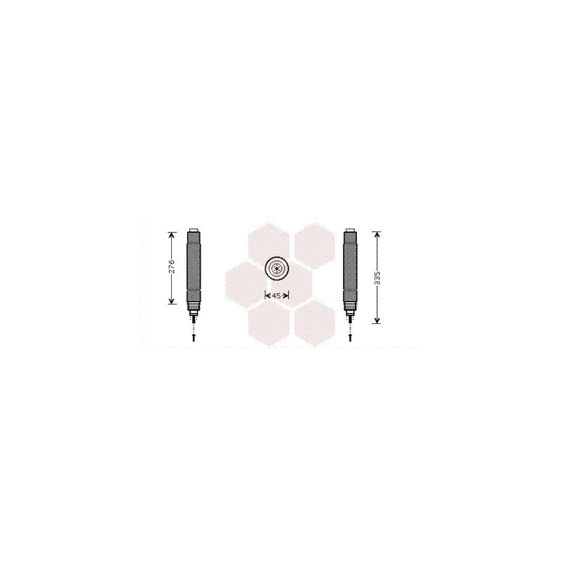 Filtre déshydratant, climatisation VAN WEZEL 0900D204