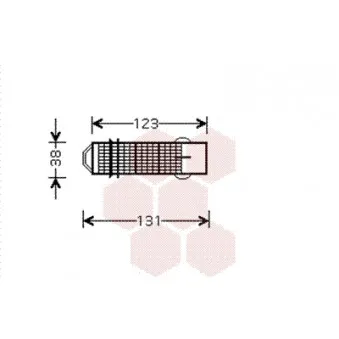 Filtre déshydratant, climatisation VAN WEZEL 0900D224