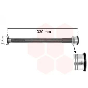 Filtre déshydratant, climatisation VAN WEZEL 0900D225
