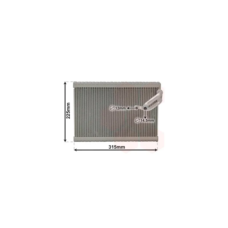 Évaporateur climatisation VAN WEZEL 0900V700