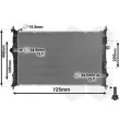 Radiateur, refroidissement du moteur VAN WEZEL 09012710 - Visuel 1