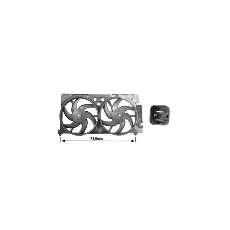 Ventilateur, refroidissement du moteur VAN WEZEL 0903751
