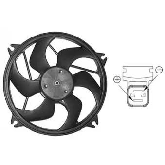 Ventilateur, refroidissement du moteur VAN WEZEL 0904746