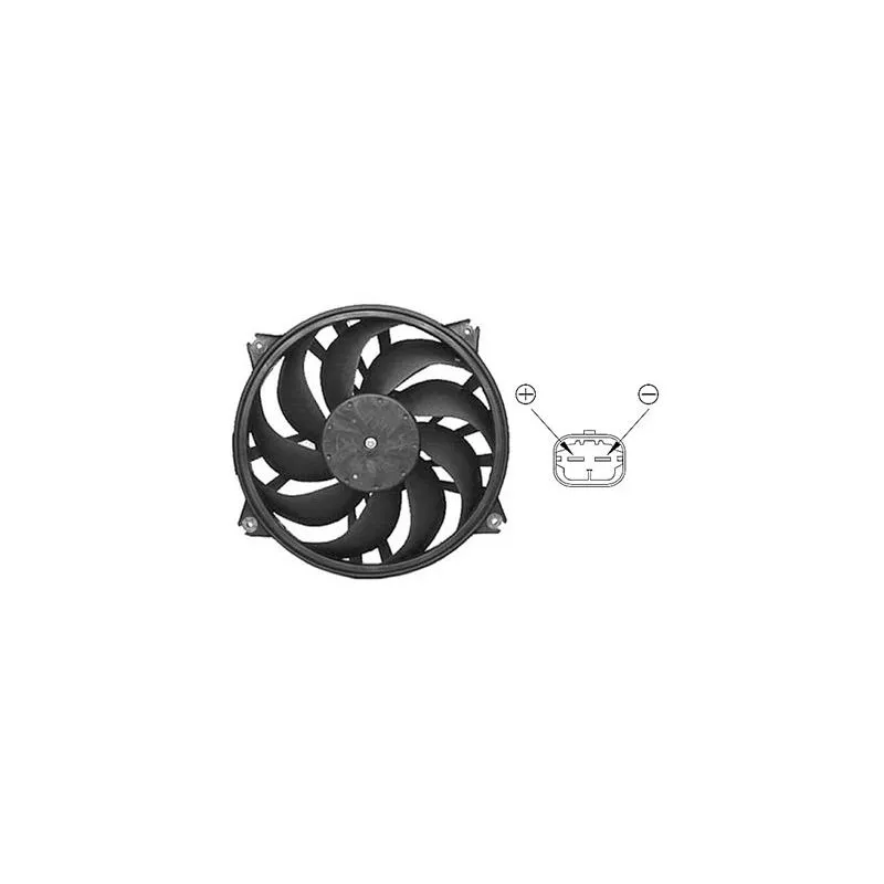 Ventilateur, refroidissement du moteur VAN WEZEL 0961745