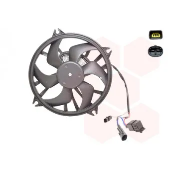 Ventilateur, refroidissement du moteur VAN WEZEL 0962747
