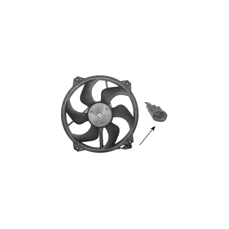 Ventilateur, refroidissement du moteur VAN WEZEL 0970746