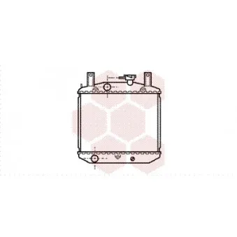 Radiateur, refroidissement du moteur VAN WEZEL 11002008