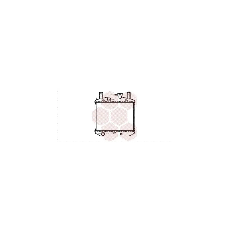 Radiateur, refroidissement du moteur VAN WEZEL 11002008