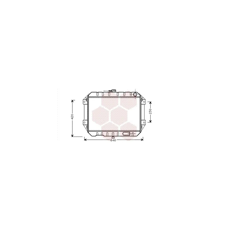 Radiateur, refroidissement du moteur VAN WEZEL 11002027