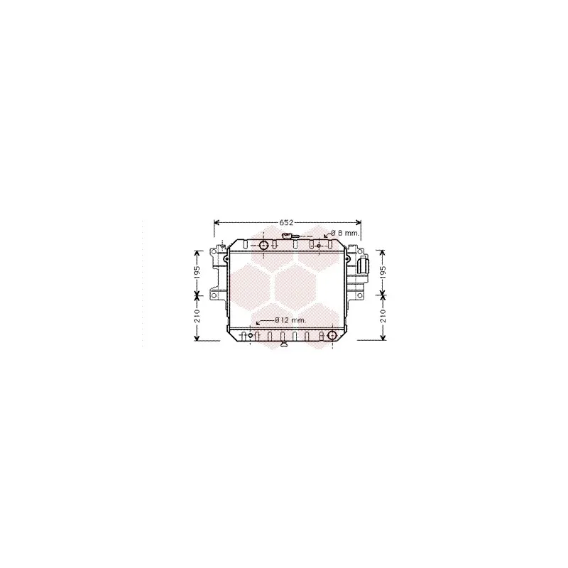 Radiateur, refroidissement du moteur VAN WEZEL 11002028