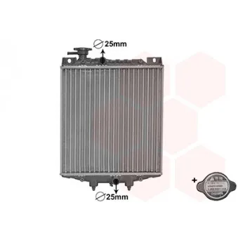 Radiateur, refroidissement du moteur VAN WEZEL 11002034