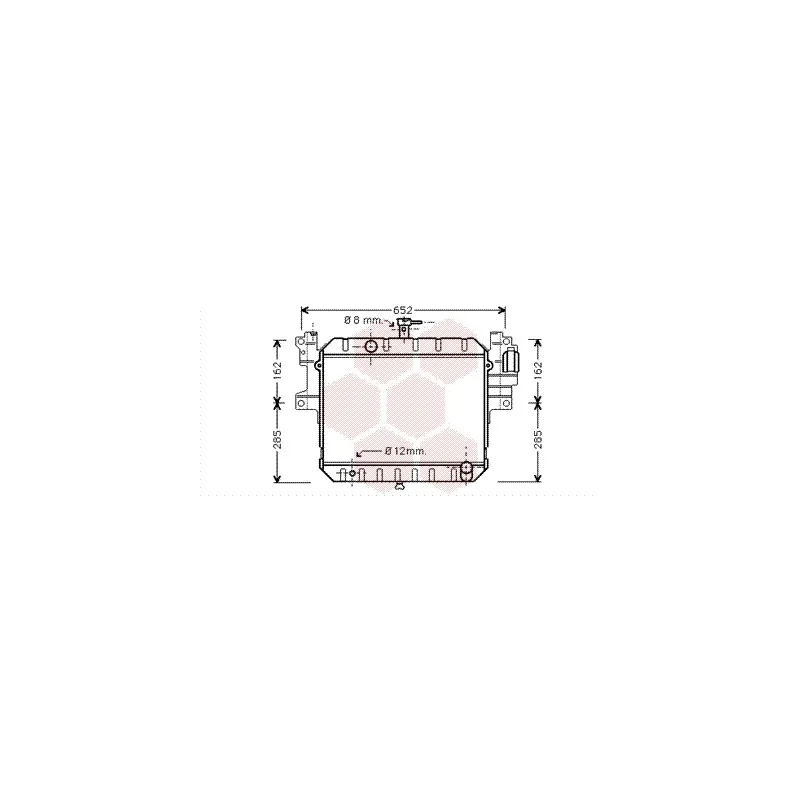 Radiateur, refroidissement du moteur VAN WEZEL 11002040
