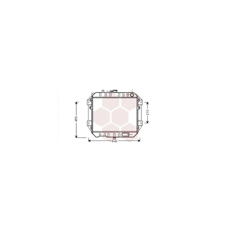 Radiateur, refroidissement du moteur VAN WEZEL 11002051