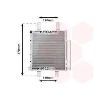 Condenseur, climatisation VAN WEZEL