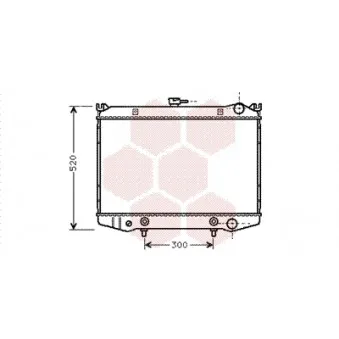 Radiateur, refroidissement du moteur VAN WEZEL 13002076