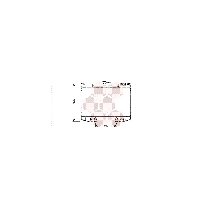 Radiateur, refroidissement du moteur VAN WEZEL 13002076
