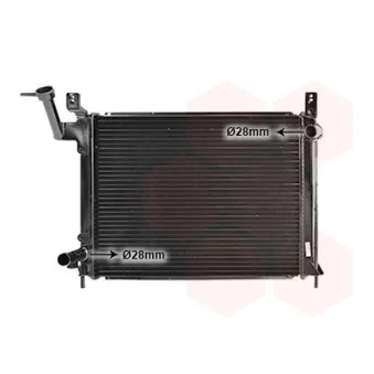 Radiateur, refroidissement du moteur VAN WEZEL 13002081