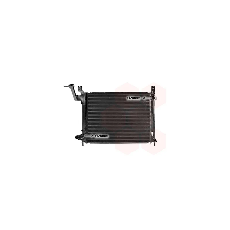 Radiateur, refroidissement du moteur VAN WEZEL 13002081