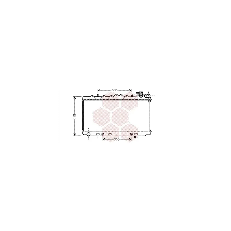 Radiateur, refroidissement du moteur VAN WEZEL 13002093
