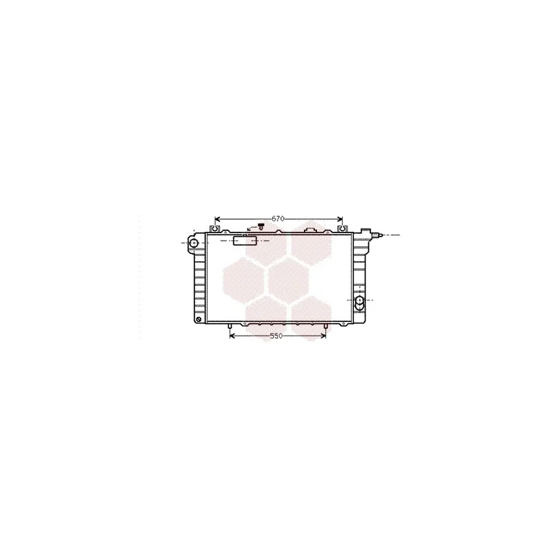 Radiateur, refroidissement du moteur VAN WEZEL 13002111
