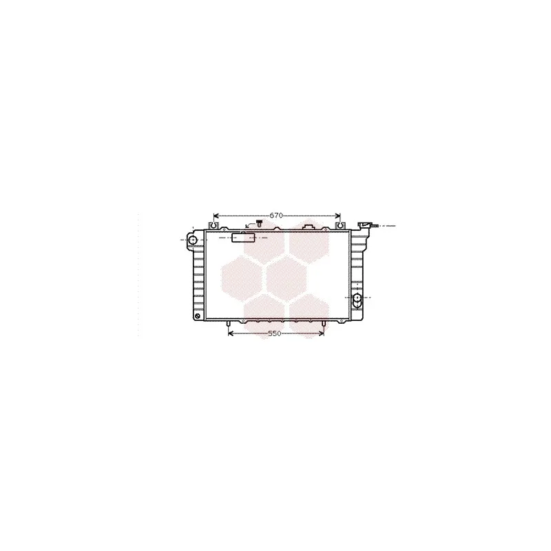 Radiateur, refroidissement du moteur VAN WEZEL 13002113