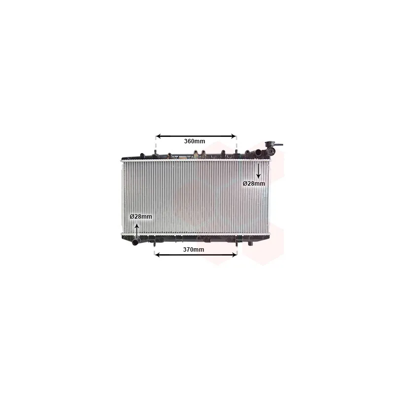 Radiateur, refroidissement du moteur VAN WEZEL 13002116