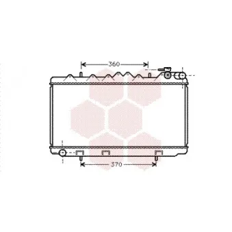 Radiateur, refroidissement du moteur VAN WEZEL 13002122
