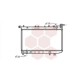 Radiateur, refroidissement du moteur VAN WEZEL 13002123
