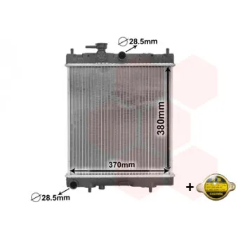 Radiateur, refroidissement du moteur VAN WEZEL 13002130