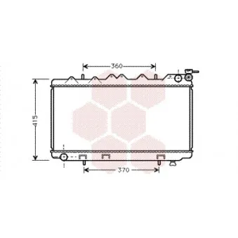 Radiateur, refroidissement du moteur VAN WEZEL 13002135