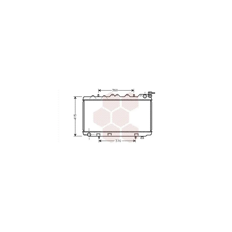 Radiateur, refroidissement du moteur VAN WEZEL 13002135