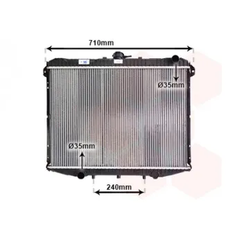 Radiateur, refroidissement du moteur VAN WEZEL 13002148