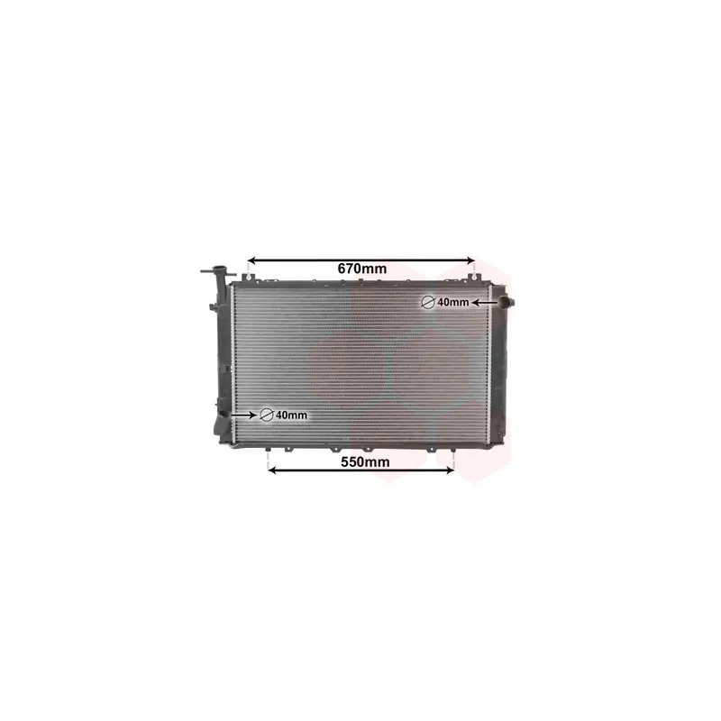 Radiateur, refroidissement du moteur VAN WEZEL 13002150
