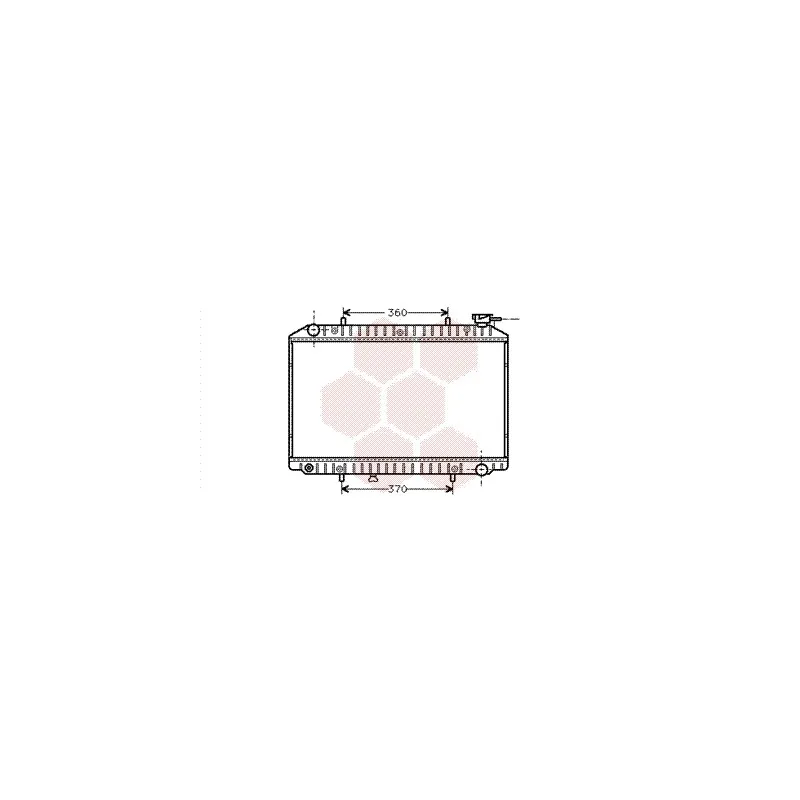 Radiateur, refroidissement du moteur VAN WEZEL 13002151