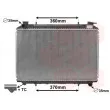 Radiateur, refroidissement du moteur VAN WEZEL 13002155 - Visuel 1