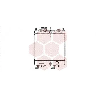 Radiateur, refroidissement du moteur VAN WEZEL 13002168