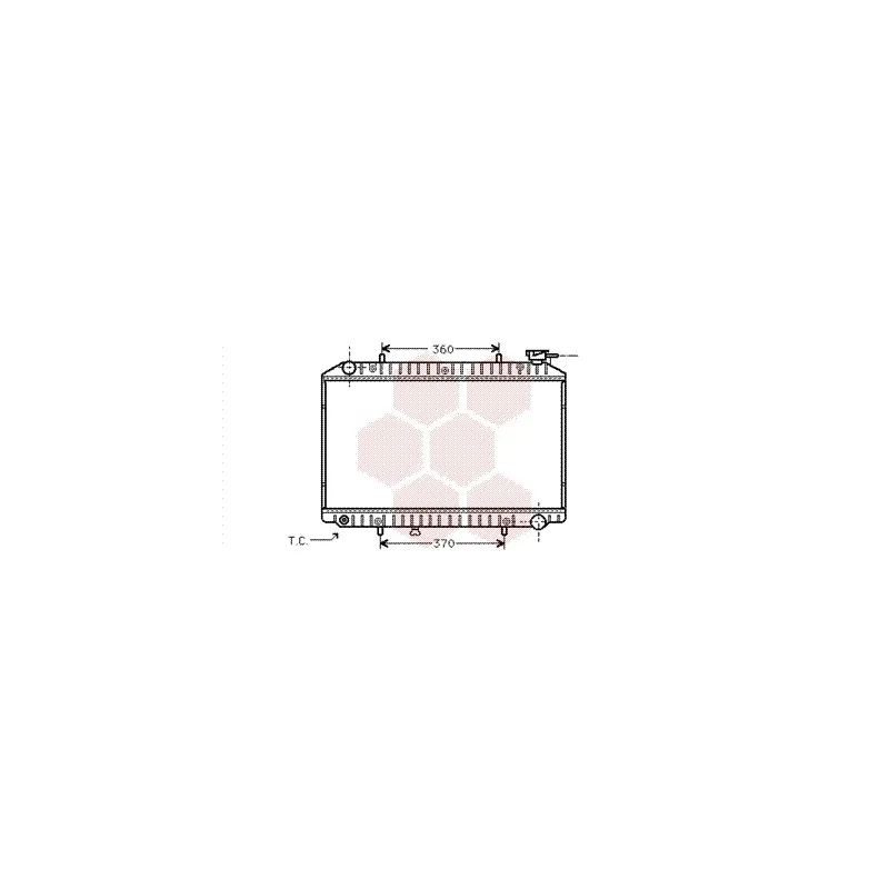 Radiateur, refroidissement du moteur VAN WEZEL 13002171