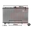 Radiateur, refroidissement du moteur VAN WEZEL 13002181 - Visuel 1