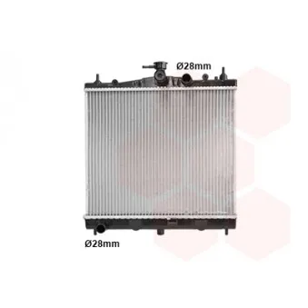 Radiateur, refroidissement du moteur VAN WEZEL 13002210