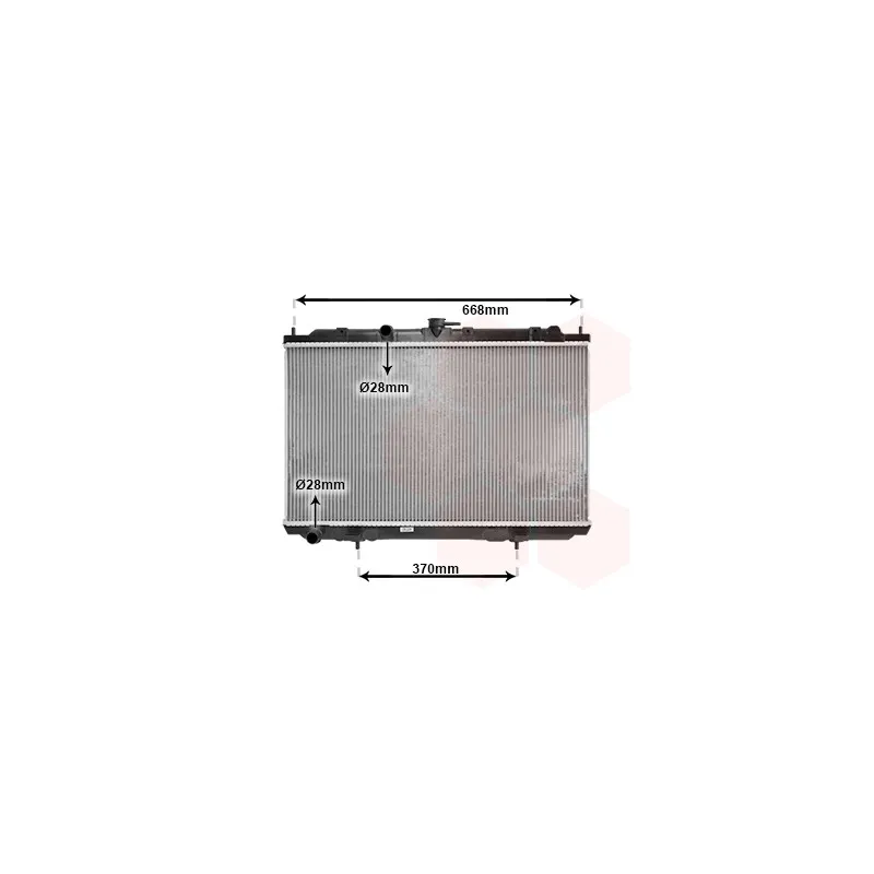 Radiateur, refroidissement du moteur VAN WEZEL 13002217