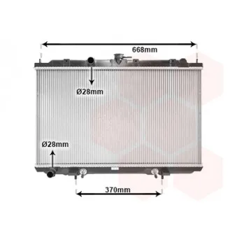 Radiateur, refroidissement du moteur VAN WEZEL 13002219
