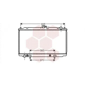 Radiateur, refroidissement du moteur VAN WEZEL 13002222