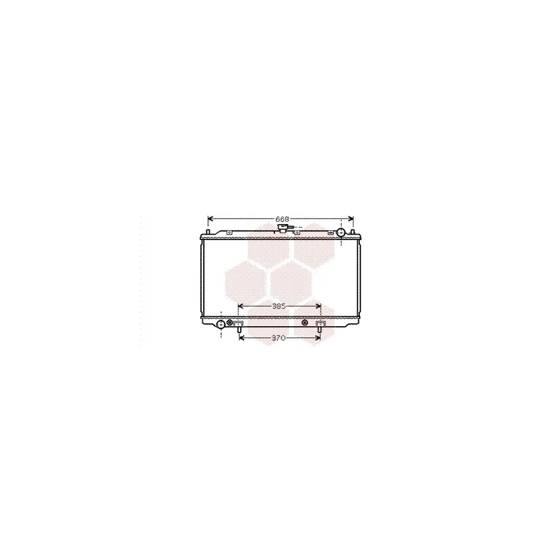 Radiateur, refroidissement du moteur VAN WEZEL 13002222