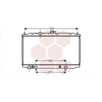 Radiateur, refroidissement du moteur VAN WEZEL 13002223