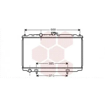Radiateur, refroidissement du moteur VAN WEZEL 13002224