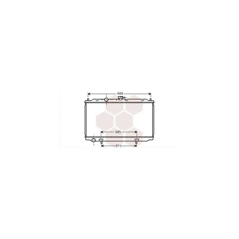 Radiateur, refroidissement du moteur VAN WEZEL 13002224